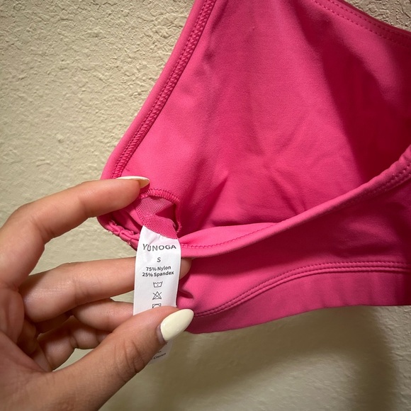 Pink Women's Strappy Athletic Bra - Picture 3 of 3